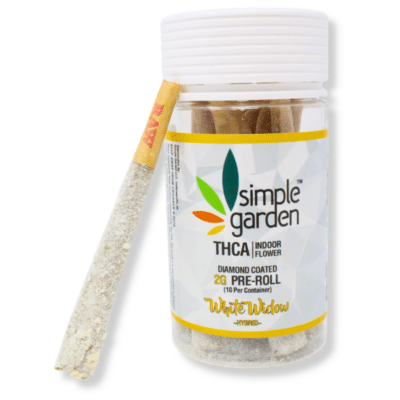 1.5G THCa Diamond-Coated Flower 10-Pack Pre-Roll – White Widow (Hybrid)