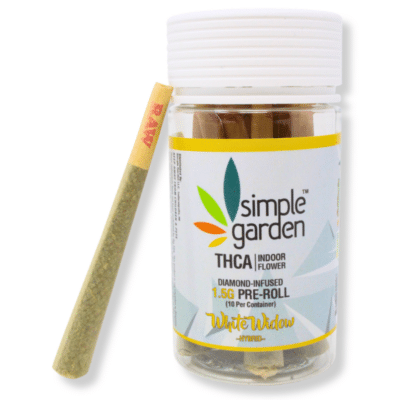 1.5G THCa Diamond-Infused Flower 10-Pack Pre-Roll – White Widow (Hybrid)
