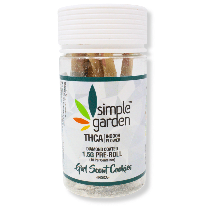 1.5G THCa Diamond-Coated Flower 10-Pack Pre-Roll – Girl Scout Cookies (Indica) - Image 2