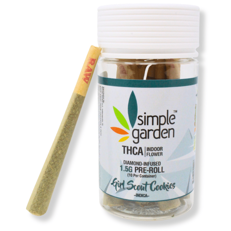 1.5G THCa Diamond-Infused Flower 10-Pack Pre-Roll – Girl Scout Cookies (Indica)