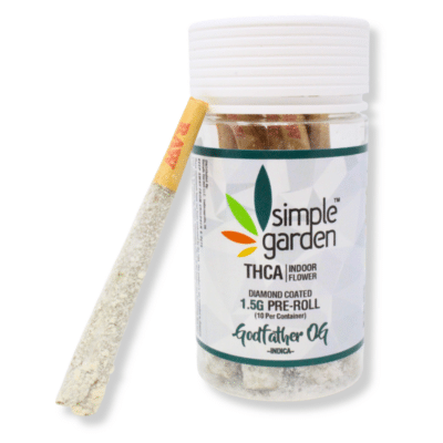 1.5G THCa Diamond-Coated Flower 10-Pack Pre-Roll – Godfather OG (Indica)
