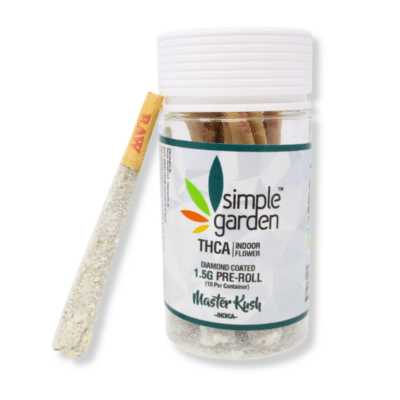 1.5G THCa Diamond-Coated Flower 10-Pack Pre-Roll – Master Kush (Indica)