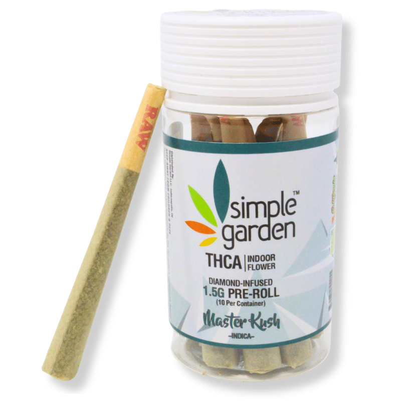 1.5G THCa Diamond-Infused Flower 10-Pack Pre-Roll – Master Kush (Indica)