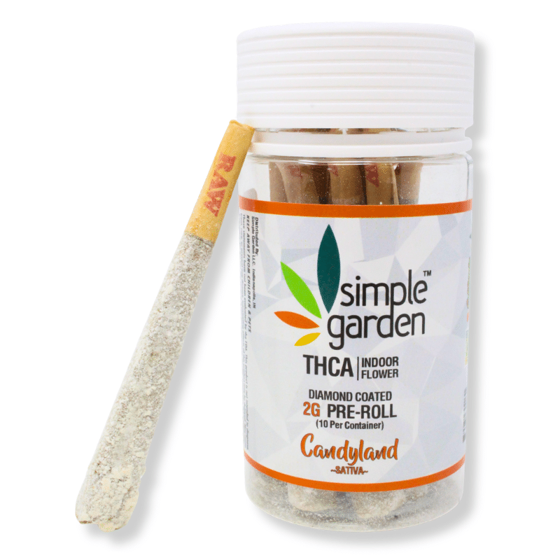 1.5G THCa Diamond-Coated Flower 10-Pack Pre-Roll – Candyland (Sativa)