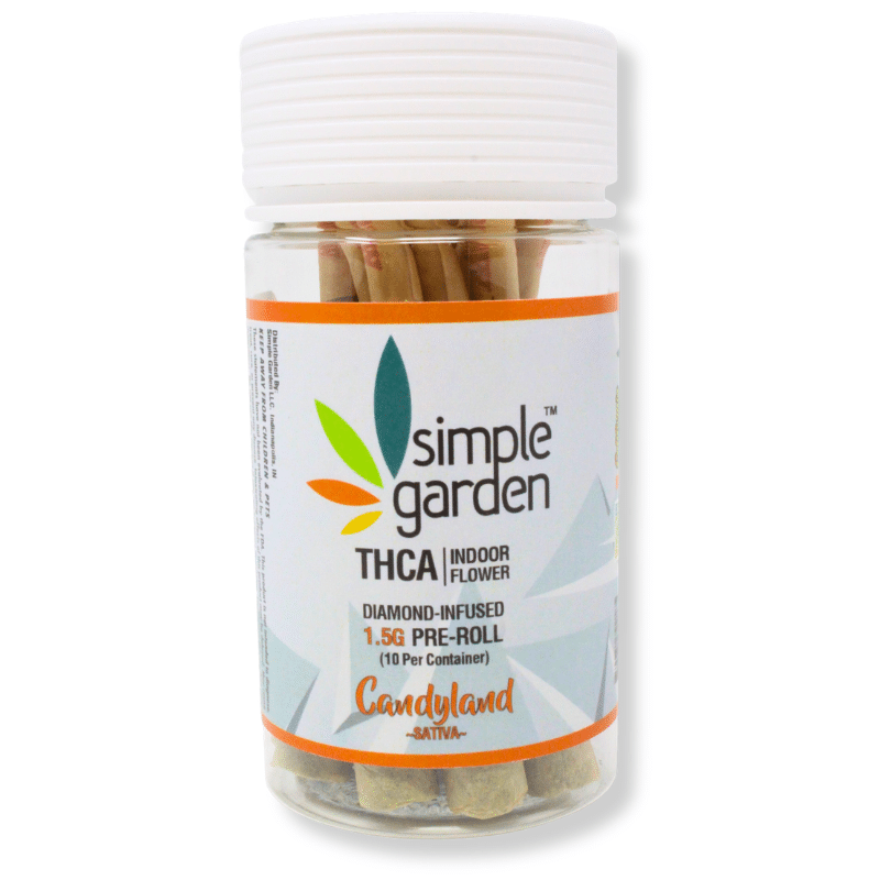 1.5G THCa Diamond-Infused Flower 10-Pack Pre-Roll – Candyland (Sativa) - Image 2
