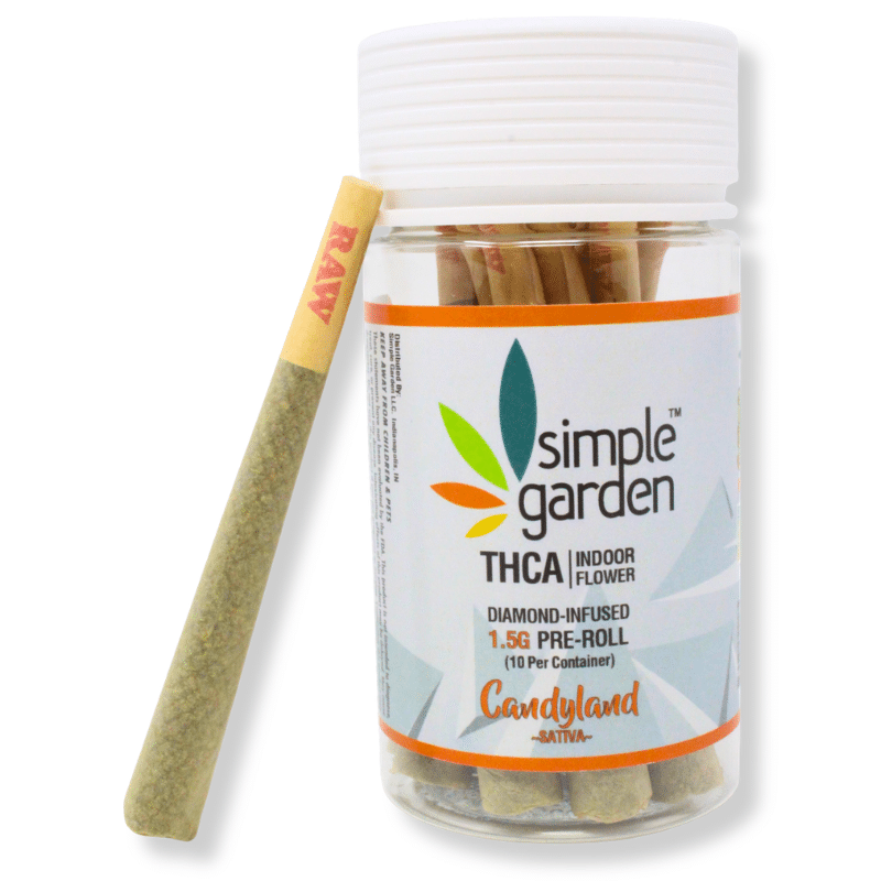 1.5G THCa Diamond-Infused Flower 10-Pack Pre-Roll – Candyland (Sativa)