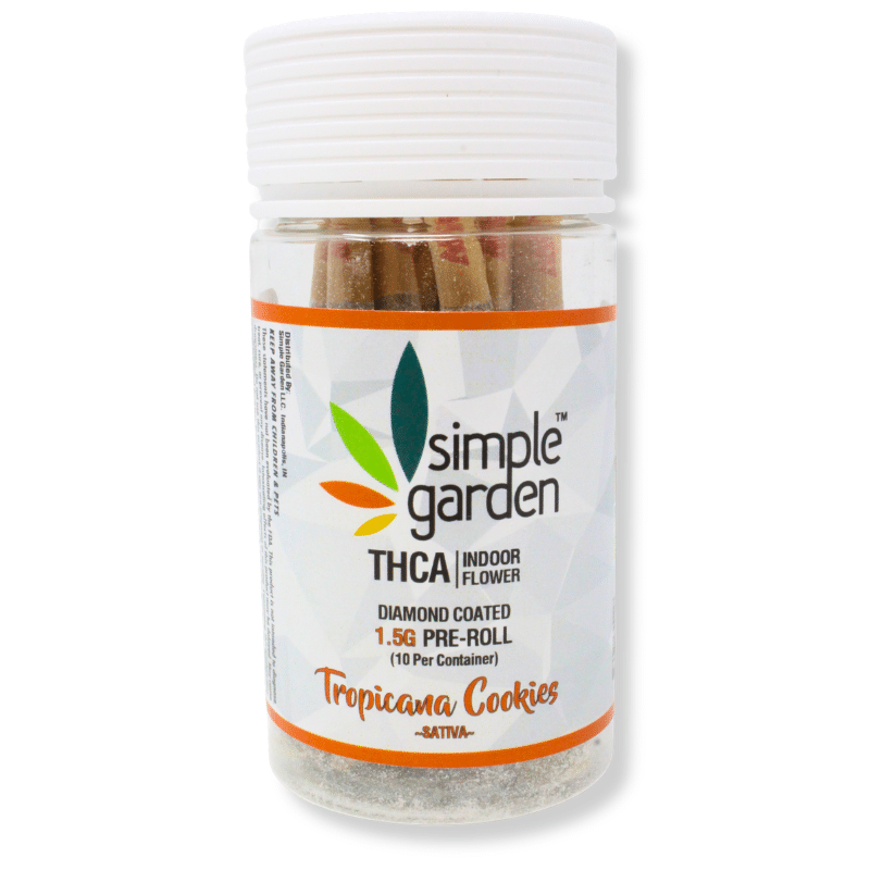 1.5G THCa Diamond-Coated Flower 10-Pack Pre-Roll – Tropicana Cookies (Sativa) - Image 2