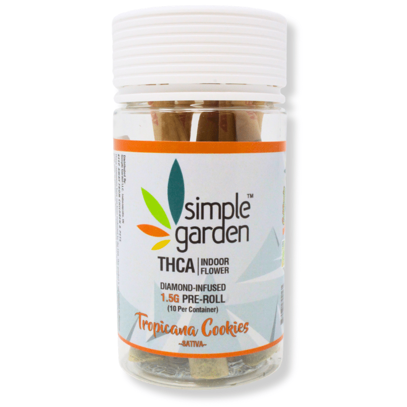 1.5G THCa Diamond-Infused Flower 10-Pack Pre-Roll – Tropicana Cookies (Sativa) - Image 2