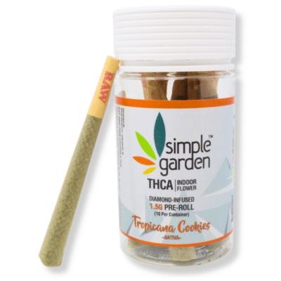 1.5G THCa Diamond-Infused Flower 10-Pack Pre-Roll – Tropicana Cookies (Sativa)