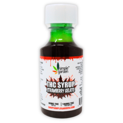 Delta-9 THC Syrup – Strawberry Gelato - 180mg