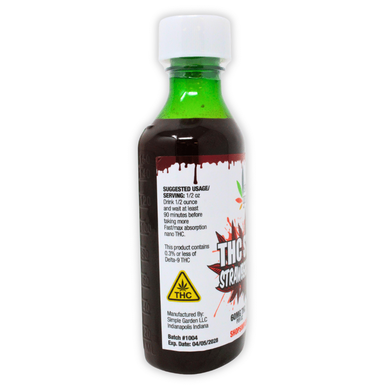 Delta-9 THC Syrup – Strawberry Gelato - Image 3