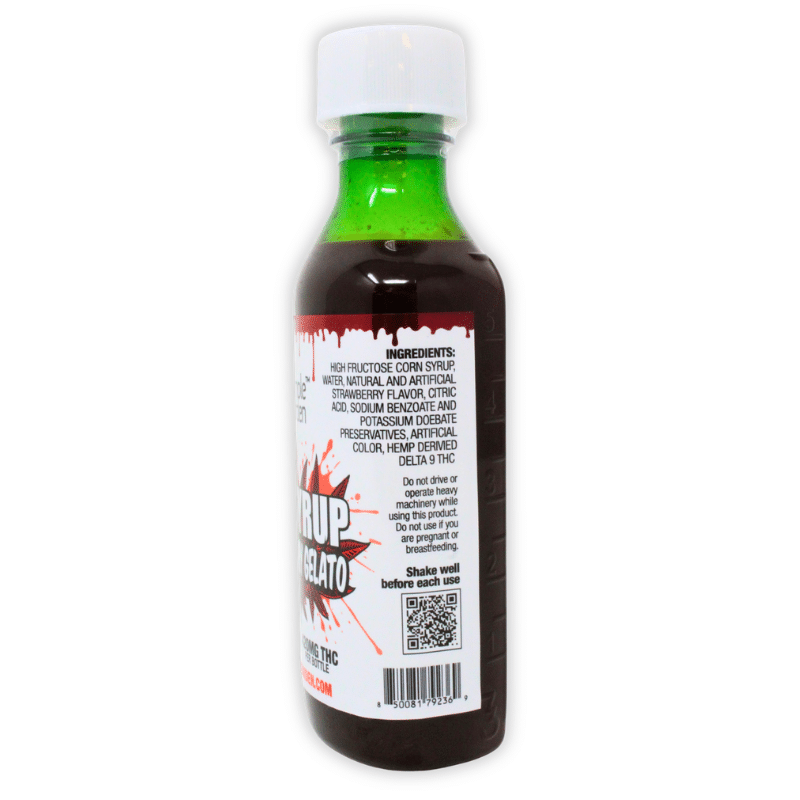Delta-9 THC Syrup – Strawberry Gelato - Image 2