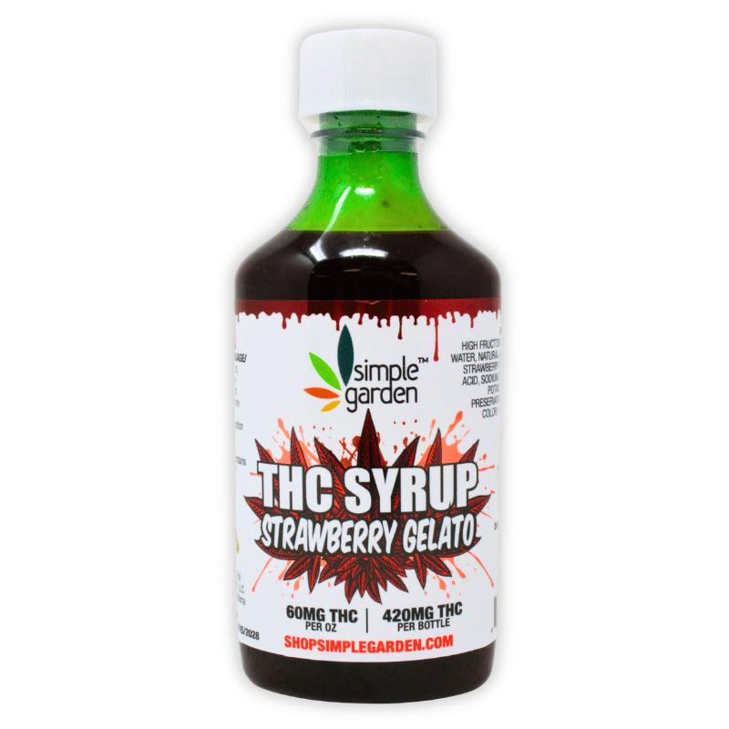 Delta-9 THC Syrup – Strawberry Gelato